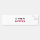 Kiss Me I'm a POSTMAN Bumper Sticker