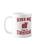 Kiss Me I'm A Statistician Mugs