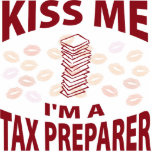 Kiss Me I'm A Tax Preparer photo sculptures