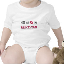 Kiss Me I'm ARMENIAN Baby Creeper