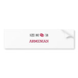 Kiss Me I'm ARMENIAN Bumper Sticker