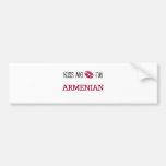 Kiss Me I'm ARMENIAN Bumper Sticker