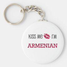 Kiss Me I'm ARMENIAN Keychains