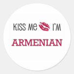 Kiss Me I'm ARMENIAN Stickers