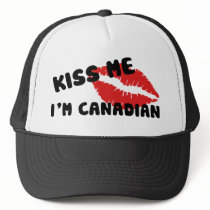 Kiss Me I'm Canadian Mesh Hats