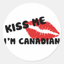 Kiss Me I'm Canadian Sticker