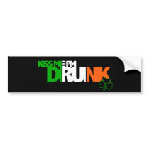 Kiss Me I'm Drunk Bumper Stickers