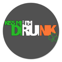 Kiss Me I'm Drunk Stickers