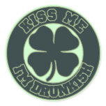 Kiss me Im Drunkish Round Sticker