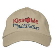 Kiss Me - I'm ... Embroidered Baseball Caps