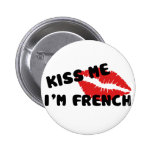Kiss Me I'm French Buttons