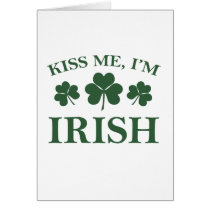 Kiss Me I'm Irish cards
