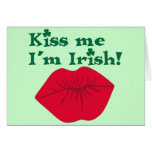 Kiss me I'm Irish Cards