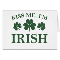 Kiss Me I'm Irish cards