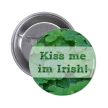 Kiss me im Irish Collection Buttons