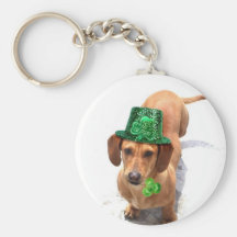 Kiss me I'm Irish Dachshund keychain