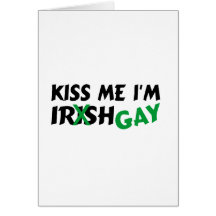 Kiss Me Im Irish Gay Cards