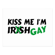 Kiss Me Im Irish Gay Postcards
