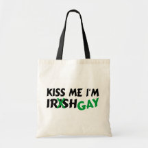 Kiss Me Im Irish Gay Tote Bag