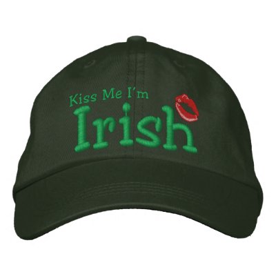 Kiss Me I'm Irish Ladies Embroidered Hat Kiss Me I'm Irish Ladies Embroidered Hat