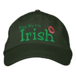 Kiss Me I'm Irish Ladies Embroidered Hat embroidered hats