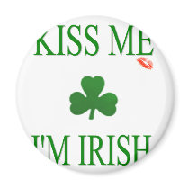 Kiss Me Im Irish Fridge Magnets