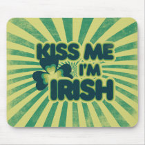 Kiss me I'm Irish mousepads