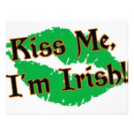 Kiss Me I'm Irish Personalized Announcement