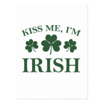 Kiss Me I'm Irish postcards