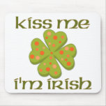 Kiss Me, I'm Irish Shamrock Mousepad