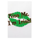 Kiss Me I'm Irish Customized Stationery