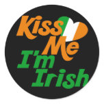 Kiss me Im Irish stickers