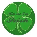 Kiss me I'm Irish stickers