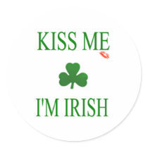Kiss Me Im Irish Sticker