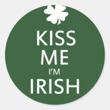 Kiss me I'm Irish Sticker