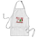 Kiss Me I'm Italian aprons
