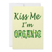 Kiss Me I'm Organic Invitation Template