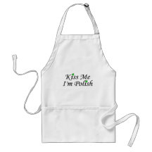 Kiss Me Im Polish St Patricks Day Apron