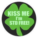 Kiss Me I'm STD Free! stickers