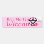 Kiss Me I'm Wiccan Bumper Stickers