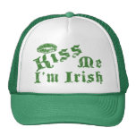 Kiss Me Irish Trucker Hats