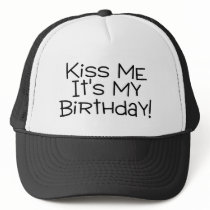 Kiss Me Its My Birthday Mesh Hats