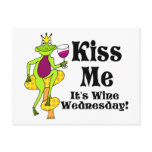 Kiss Me!  It's Wine Wednesday! Wine Prince Postcards