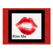 Kiss Me Post Card