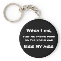 kiss my ass keychain