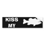 KISS MY BASS BUMPER STICKER