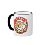 Kiss My Bass Fishing T-shirts Gifts Coffee Mug