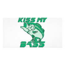 Kiss My Bass Custom Photo Card