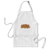 Kiss my mezuzah - Jewish Hebrew humour Aprons