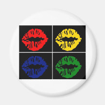 Kiss Pop Art Magnet